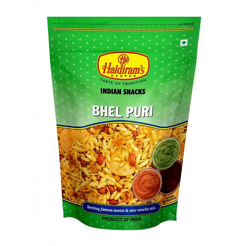 Haldirams Bhel Puri Mélange à grignoter aigre-doux