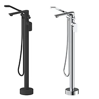 Robinet de baignoire autoportant ELENA d'akuaplus® avec douche à main 2 voies