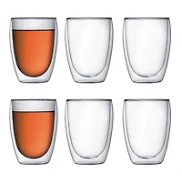 Bodum PAVINA Glass, Double Wall, 0.35 L, 12oz, (set of 6)