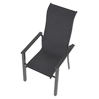 Chaise empilable pour patio Charleston Mainstays - Noir