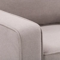 Georgia Linen-Like Fabric Three Seater Sofa