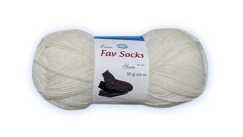 Laine Fav Sock Ivoire