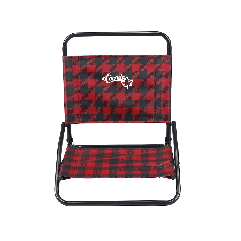 Ensemble chaises et couvertures Ozark Trail, à carreaux rouge et noir, polyester, logo Canada