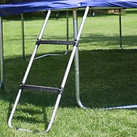 SKYWALKER TRAMPOLINES Échelle de trampoline d'extérieur à large marche, crochet universel à 2 marches, en forme de U, paquet de 4, piquets à vent robustes