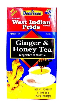 Tisane West Indian Pride au gingembre et miel 25 sachets de thé de 2 g