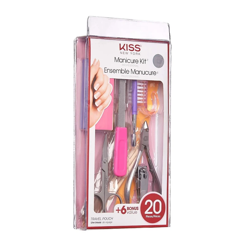 KISS Trousse de manucure - Professionnelle - 20 pièces