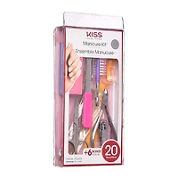 KISS Trousse de manucure - Professionnelle - 20 pièces