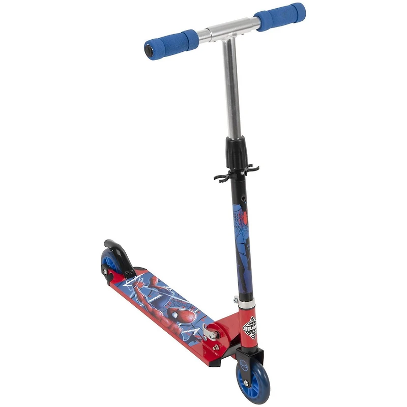 La trottinette Marvel Spider-Man à 2 roues alignées en Aluminium pour Garçons, par Huffy