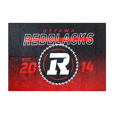 Couverture familiale des Red Blacks d'Ottawa de la LCF, 62 po x 90 po