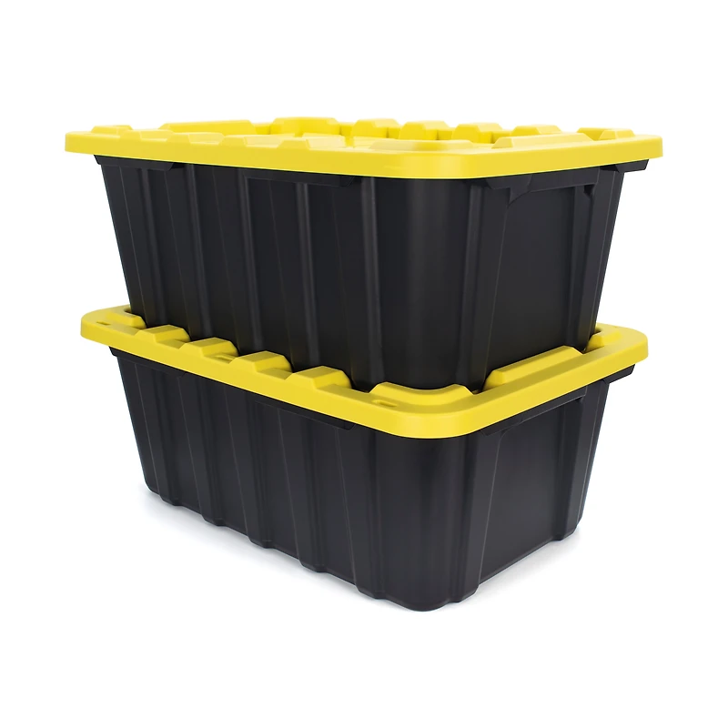 Tuff StoreTM 70L (18.5 gal.), Heavy Duty - Safety Yellow & Carbon Black