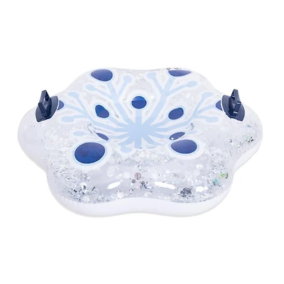 Packed Party 39” Inflatable Snowflake Holographic Confetti Snow Tube