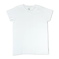 CRAFTEE, T-Shirt, Crew Neck, Ladies, White, Large, 100% Cotton, Chest 50.8cm (20in), Length 68.58cm (27in), Tie Dye, Fabric Markers, Fabric Paint