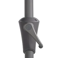 Parasol d'extérieur CorLiving Versa de 2,6 m avec cadre en acier pour petits espaces