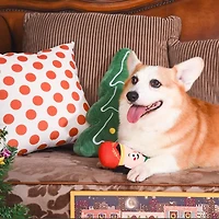Hugsmart Nutcracker Plush Dog Toy - Fuzzy, Squeaky, for Small & Medium Dogs