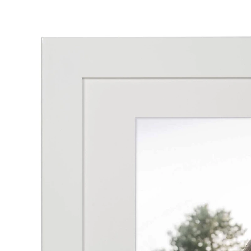 DesignOvation Museum 14" x 18" Matted to 11" x 14" White Picture Frame