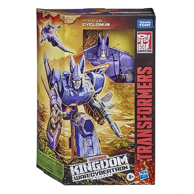 Transformers Generations War for Cybertron : Kingdom, Cyclonus WFC-K9 de 17,5 cm, classe Voyageur, pour enfants, à partir de 8 ans