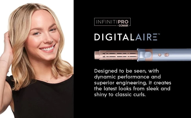InfinitiPro by Conair DigitalAIRE Wet-to-Dry Hot Air Multi Styler with Styling Technology, Multi head dryer & styler