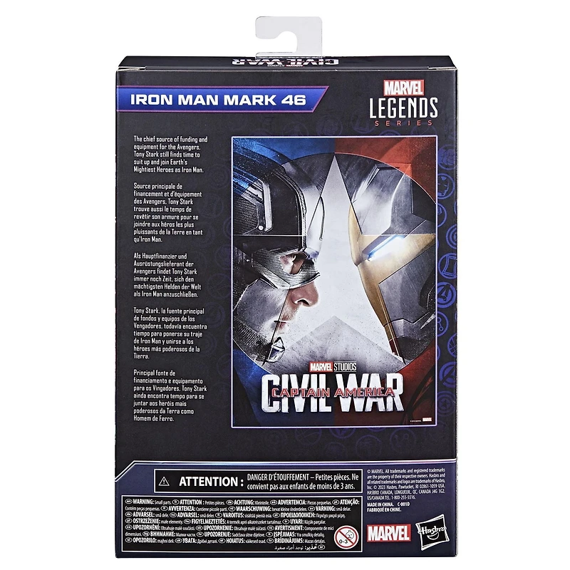 Hasbro Marvel Legends Series Iron Man Mark 46, Captain America: Civil War Collectible 6 Inch Action Figures, Marvel Legends Action Figures