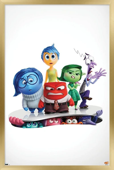 Disney Inside Out 2 - One Sheet Wall Poster, 14.725" x 22.375" Framed