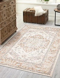 ECARPET Bijara Traditional Area Rug for Living Room, Bedroom, Dining Entrance, Hallway and More.