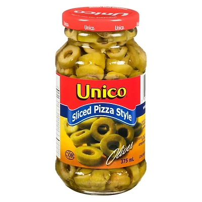 Unico Sliced Pizza Olives, 375 mL