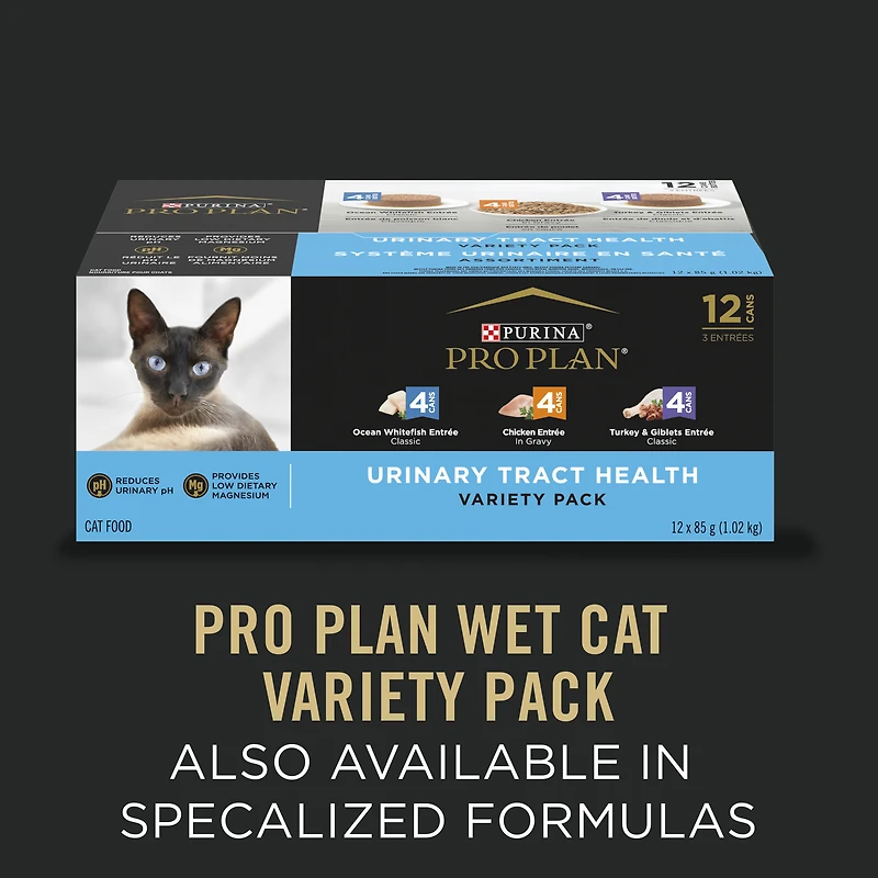 Purina Pro Plan Complete Essentials Chicken & Turkey Variety Pack, Wet Cat Food, 85 g x 24