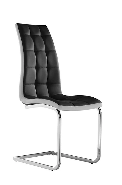 Chaise de salle à manger Canadian Texas noir et blanc