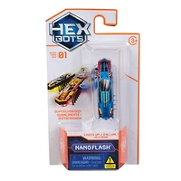 HEX BOTS Flash Nano Single, jouets sensoriels lumineux pour enfants et chats avec technologie de vibration