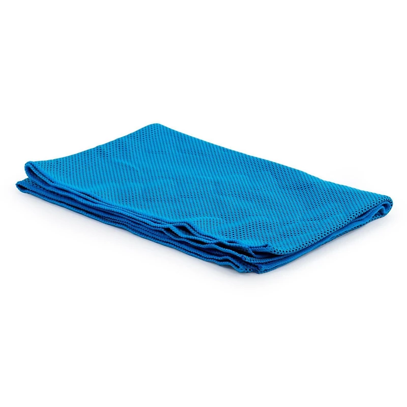 Bodico Non-Slip Yoga Mat and Super Cooling Towel Set for Fitness, Blue
