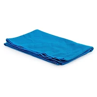 Bodico Non-Slip Yoga Mat and Super Cooling Towel Set for Fitness, Blue