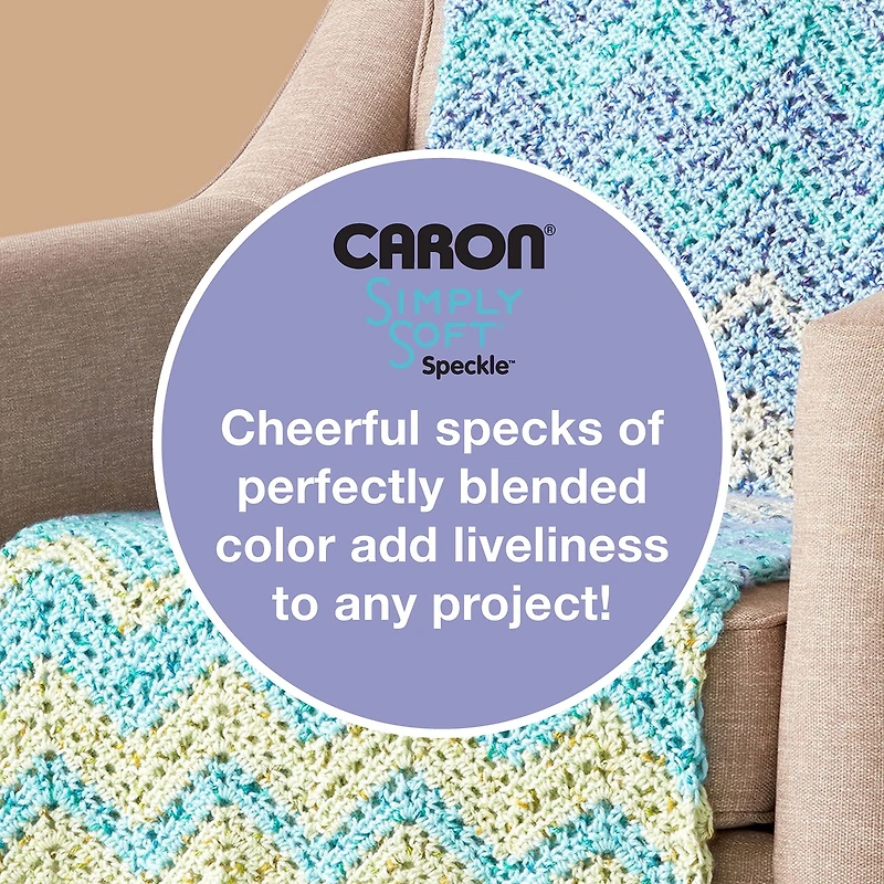 Caron® Simply Soft® Speckle™ Yarn, Acrylic #4 Medium, 5oz/141g, 235 Yards