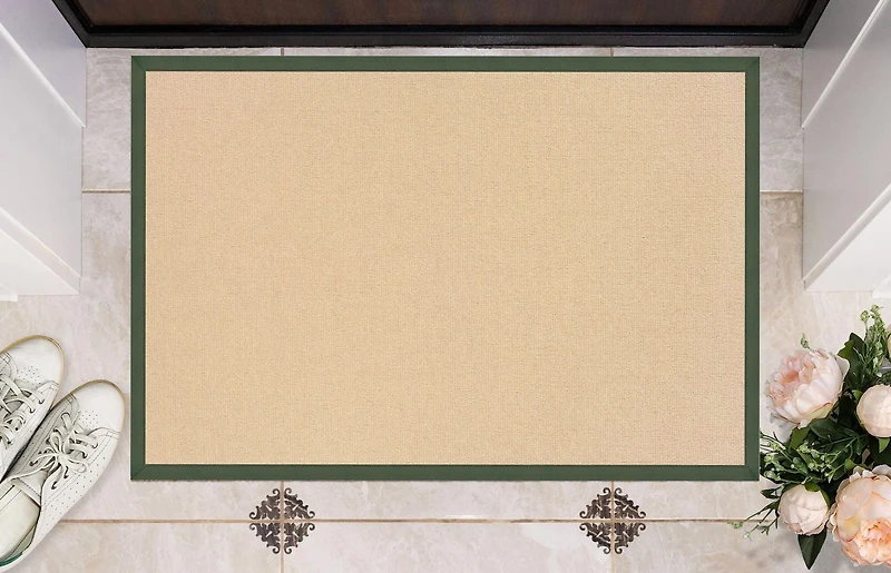 Athena Natural & Green 1'10" x 2'10" Accent Rug