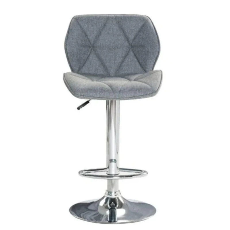 Tabouret réglable moderne de la collection Heavenly avec cadre en acier inoxydable