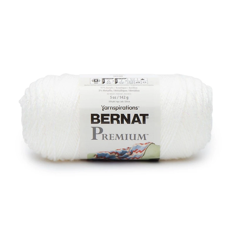 Bernat® Premium™ Sparkle Yarn, Acrylic #4 Medium, 5oz/142g, 258 Yards