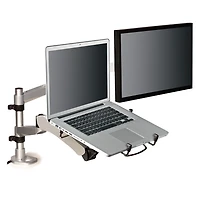 3M™ Dual Arm Monitor Stand MA265S, Silver, Adjustable