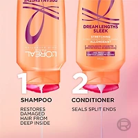 L'Oréal Paris Dream Lengths Sleek Stretching Shampoo 375 ml, For Long, Frizzy Hair