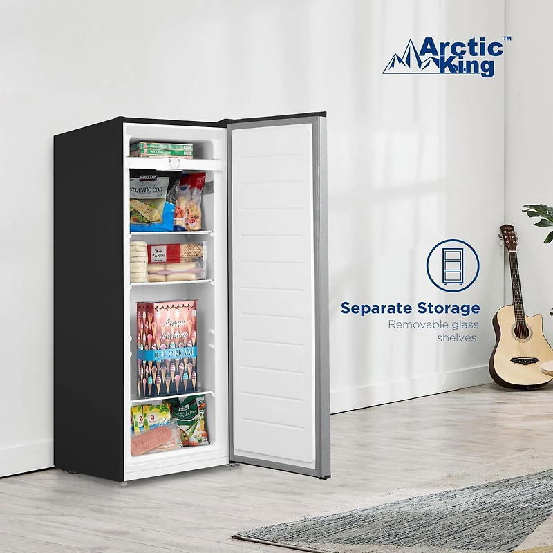 Arctic King 7.0 Cu. Ft. Upright Freezer, Stainless Steel