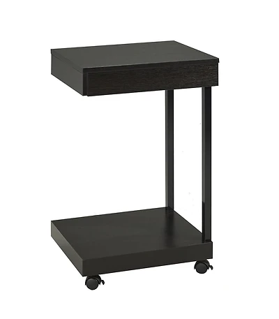 Socle d'ordinateur portable avec tiroir en noir de Brassex