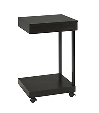 Socle d'ordinateur portable avec tiroir en noir de Brassex
