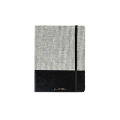 Cambridge® Two-Tone Cb Journal, Blk,6X8