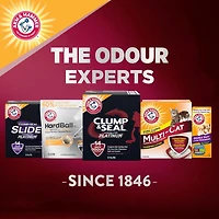 Arm & Hammer Platinum Clump & Seal Clay Cat Litter, Multi-Cat, Easy Clean up, Rock Hard Clumps, Odour Control, Dust Free, Value Size, 18.14kg