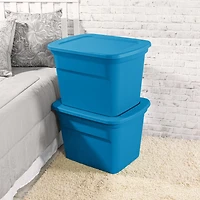 Sterilite 68L Tote - Aqua, 68L, Blue