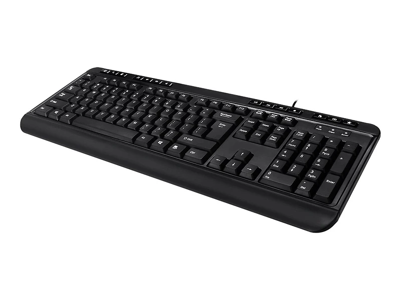 Adesso EasyTouch 132 - Clavier de Bureau Multimédia avec Concentrateur USB à 3 Ports