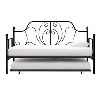 DHP Ivorie Metal Daybed with Trundle