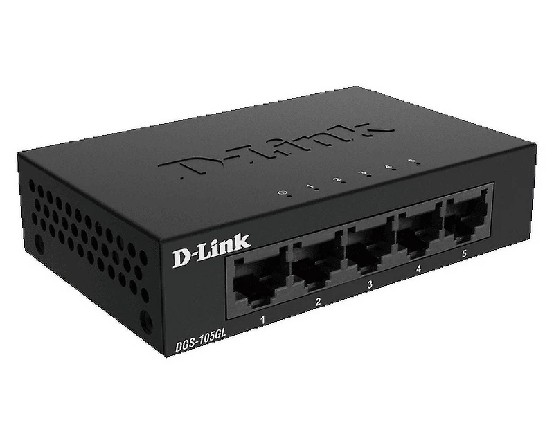 D-Link Commutateur de Bureau 5 Ports Gigabit Métal Non Géré - DGS-105GL