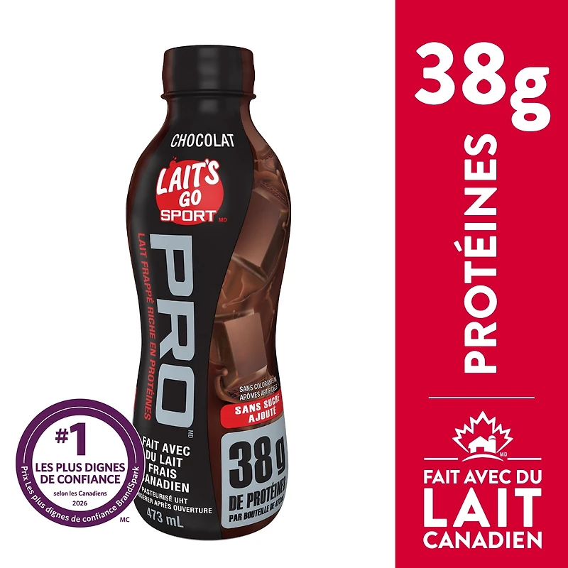 Lait Frappé Riche en Protéines à la vanille Lait's Go Sport Pro