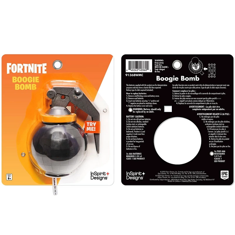InSpirit Designs Accessoire sous licence officielle Fortnite Boogie Bomb