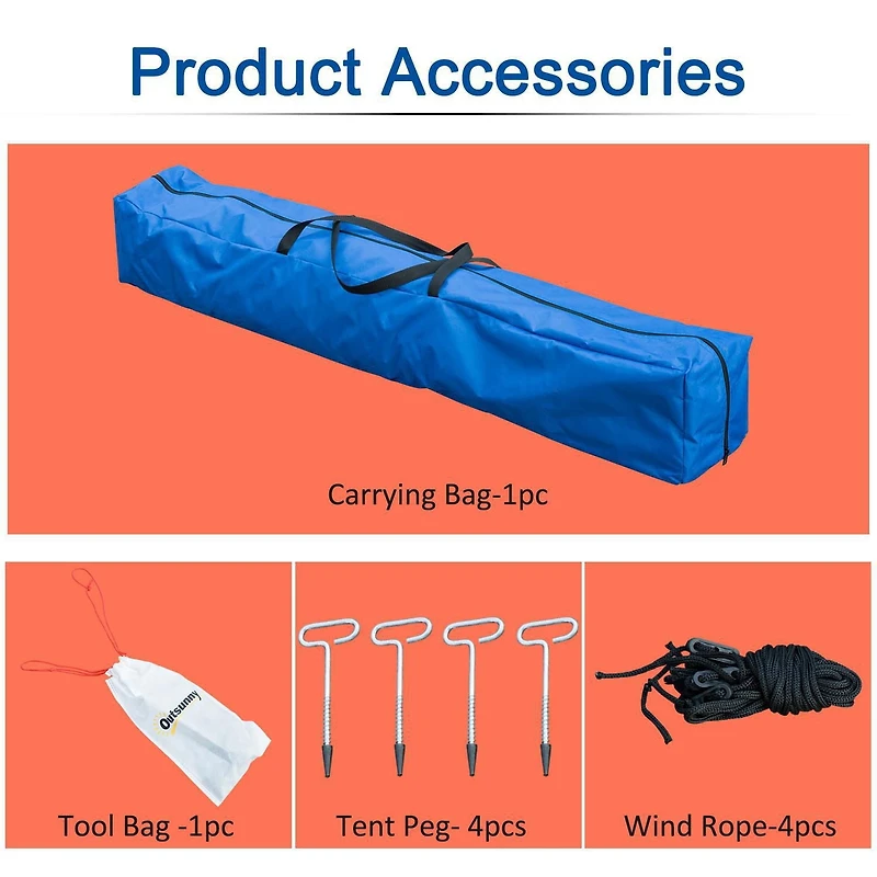 Outsunny Portable Ice Fishing Tent