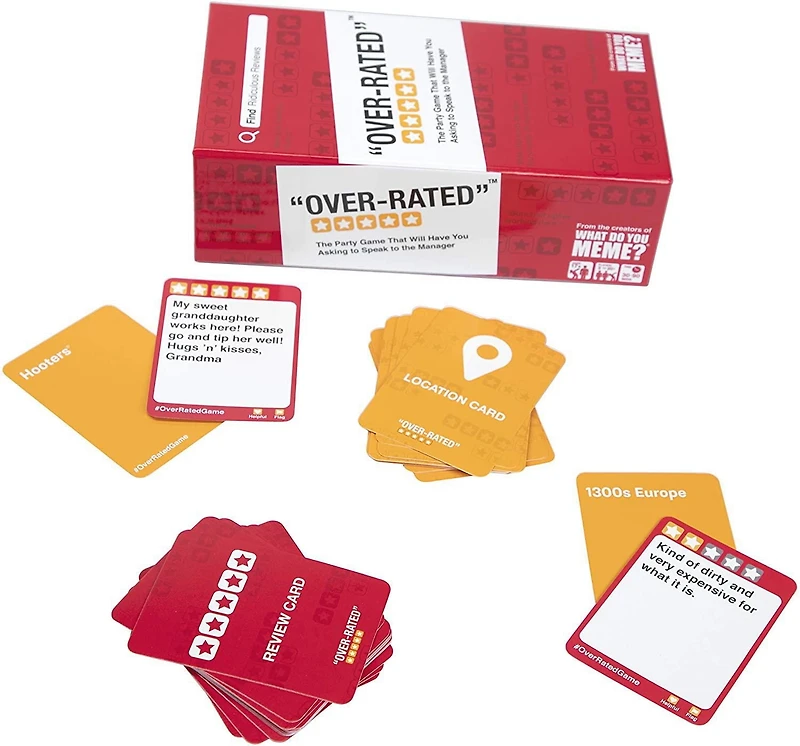 Over-Rated Jeu by What Do You Meme? Un jeu de critiques ridicules!