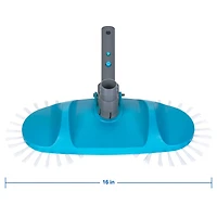 Tête d'aspirateur de piscine portable Mainstays bleu sarcelle et gris avec brosses rotatives - 2,51 lb.